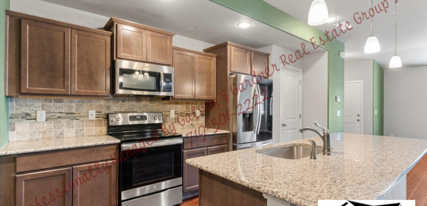 Stunning two-story townhome located in The Vistas at Spring Creek